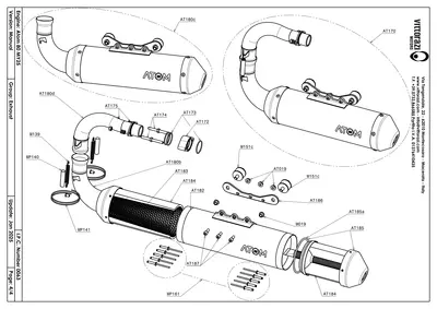 Auspuff & Schalldämpfer - IPC Explosionszeichnung
