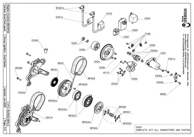 Allumage et lanceur - vue éclatée IPC