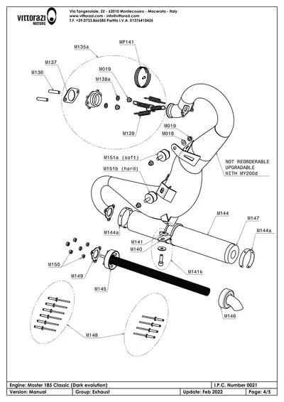 Auspuff & Schalldämpfer - IPC Explosionszeichnung
