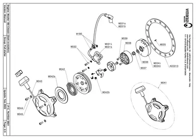 Seilzugstarter - IPC Explosionszeichnung