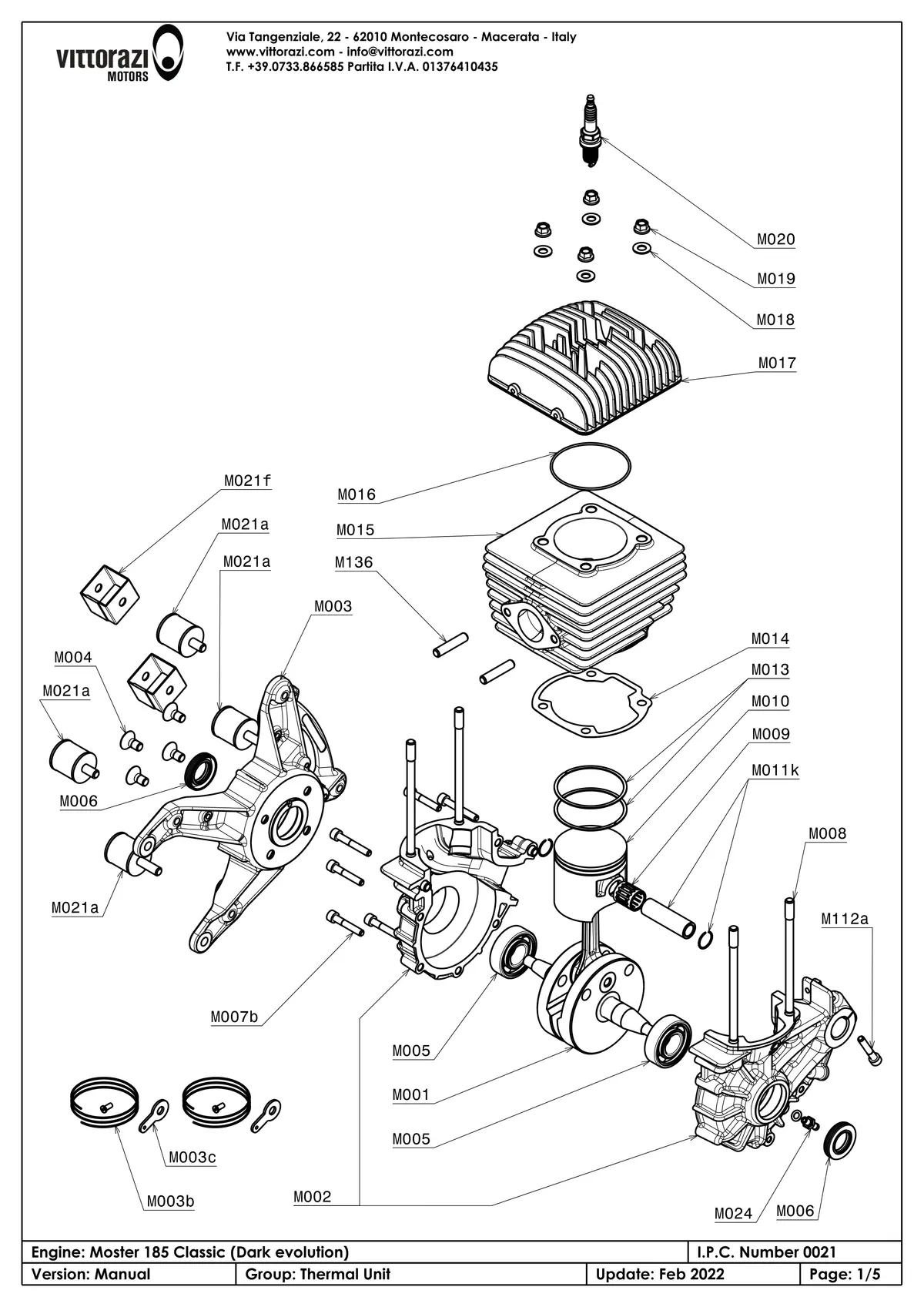 Thermik & Zylinder - IPC Explosionszeichnung