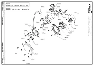 Elektrostarter - IPC Explosionszeichnung