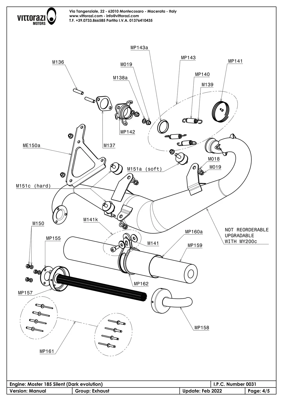 Auspuff & Schalldämpfer - IPC Explosionszeichnung